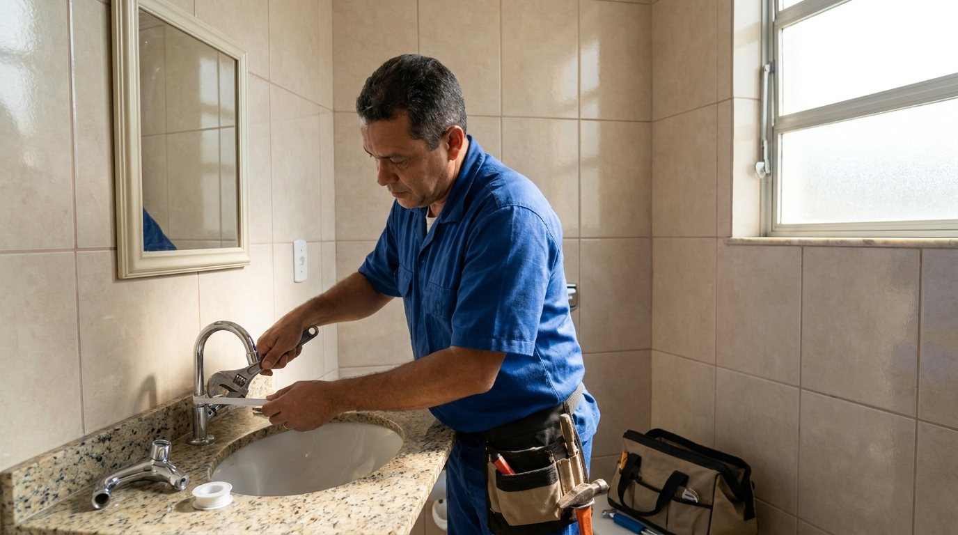 Instalação Hidráulica no Banheiro em Salvador‑BA