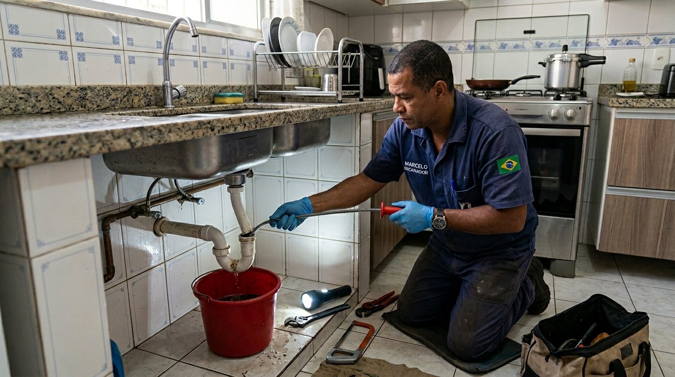 Ligação da Pia da Cozinha em Salvador‑BA