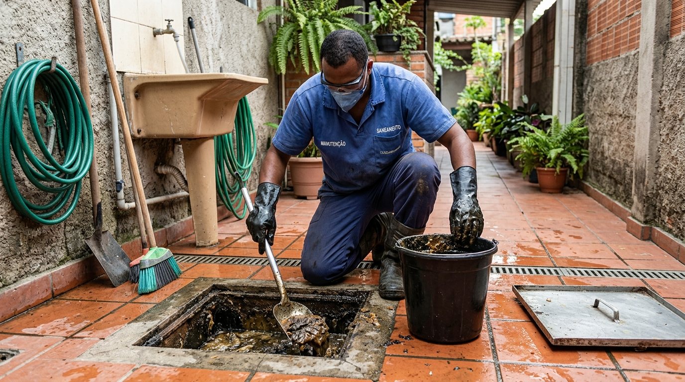 Limpeza de Caixa de Gordura Comercial em Salvador‑BA